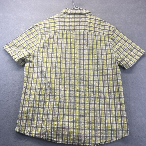 Original Penguin Heritage Slim Fit Yellow Plaid Short Sleeve Button Shirt XL - Picture 2 of 11